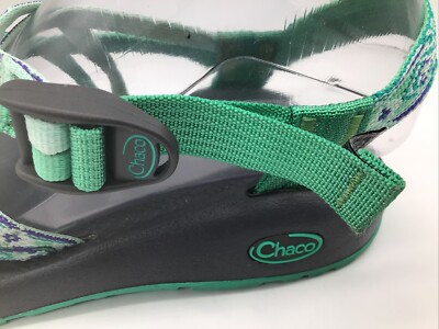 CHACO Woman's ZX2 Marina Mint Double Strapped Toe Loop Sandals Sz