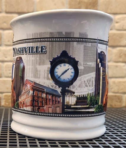 Nashville Music City Embossed Souvenir Coffee Mug - Free Shipping! - Picture 2 of 7
