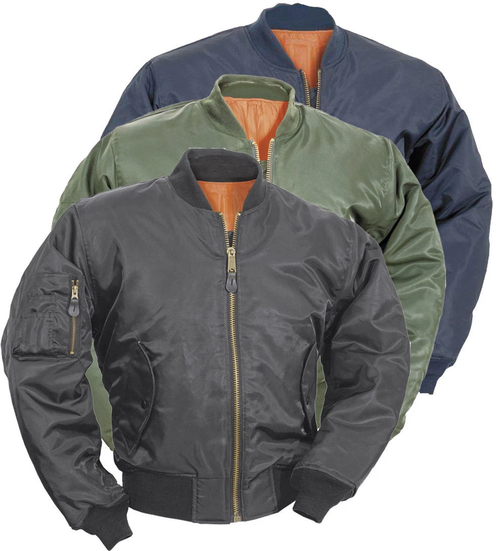 New MA1 Mens Army Pilot Biker Bomber Security Fly Military Doorman Jacket Top