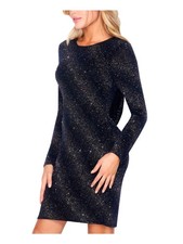 TEEZE ME Womens Long Sleeve Sheath Dress