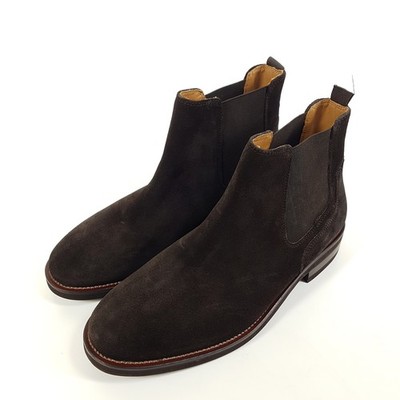 Massimo Dutti Chelsea Boots Mens Size EU 41 UK 7 Brown Suede Leather Boots