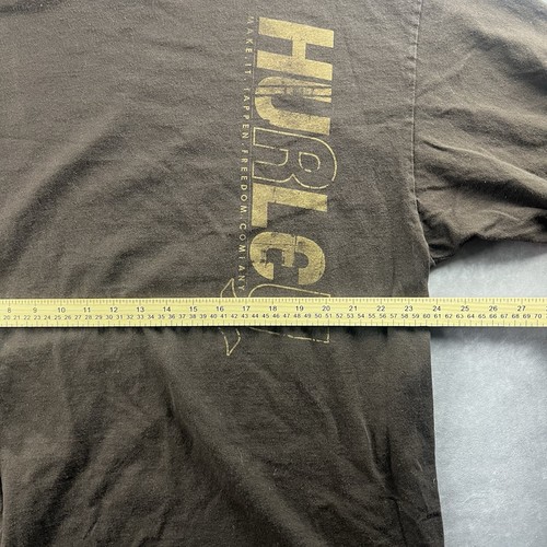 Vintage Hurley Brown Long Sleeve Surf Skate Grunge Shirt Y2K Size Men's 2XL - Picture 9 of 9