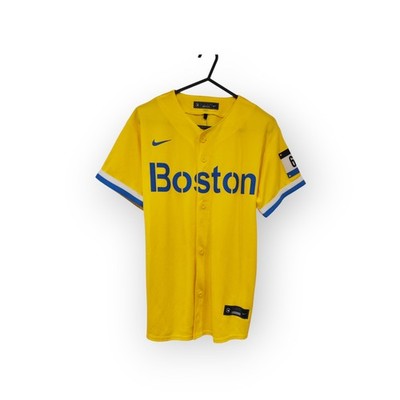 Jugend Nike Boston Red Sox MLB City Connect Trikot, gelb, Größe YM