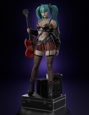 Hatsune Miku Statue 3D Printed kit Unpainted/Unassembled