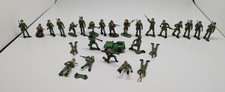 Lot of 27 pcs MPC  Unbranded 54mm WWII 26 Figures Painted  1 Vehicle SEE DES