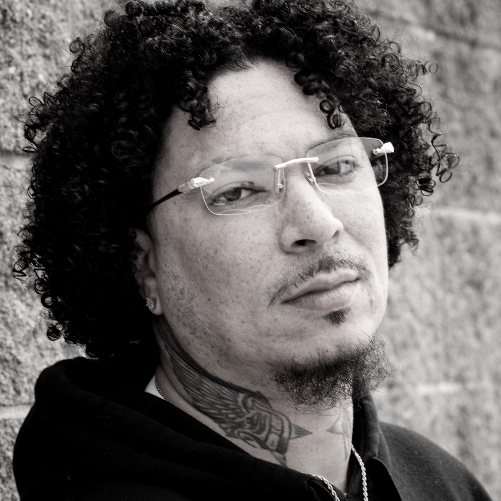 Silver Frame Leopard Rimless Mens Vintage Clear Lens Hip Hop Frameless Glasses