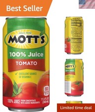 Classic 100 Tomato Juice 11.5oz Can - 24 Count, Ideal for Cocktails  Dishes