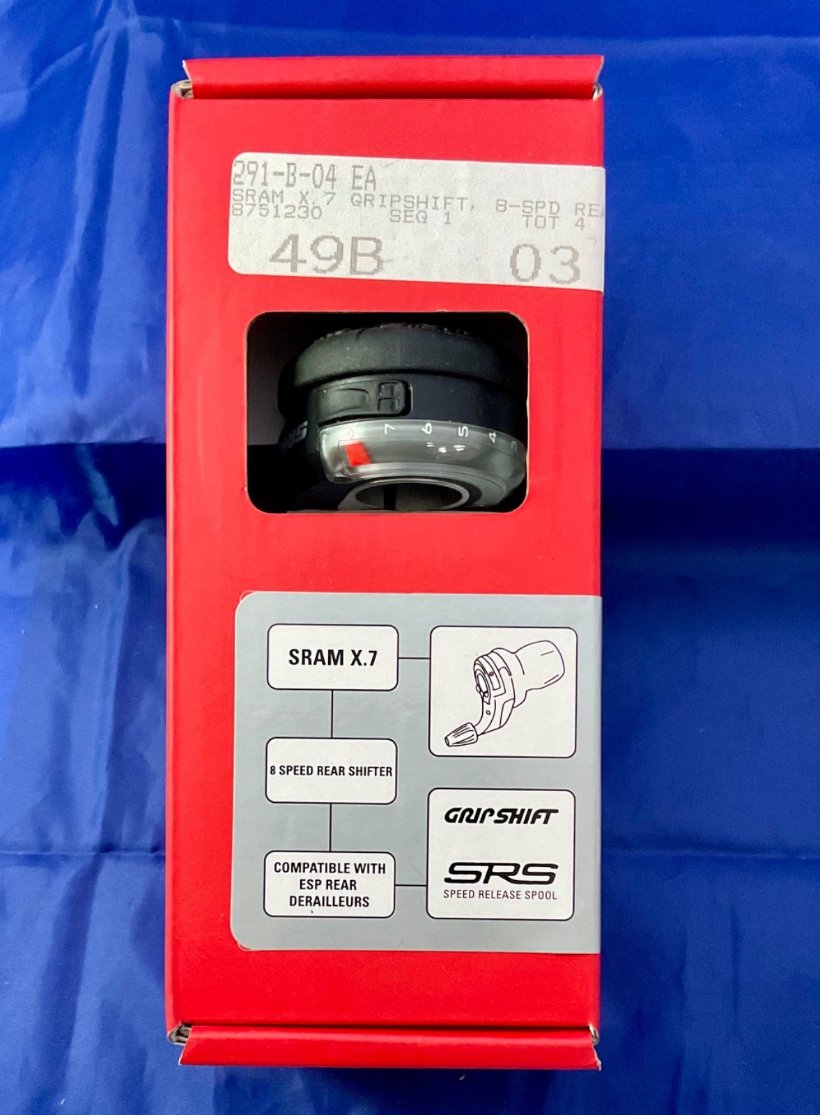 SRAM X.7 8-speed Rear Grip Shifter