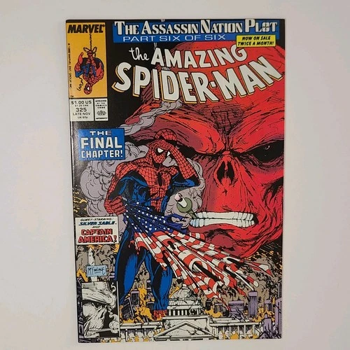 Amazing Spider-Man #325, FN+ (Marvel, 1989) McFarlane Cover/Art, Red Skull