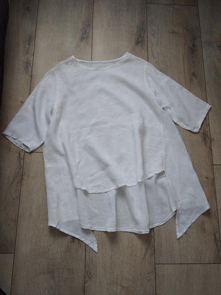 Women Ecco Shirt White Linen 40 / L / 48