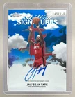 Jae'Sean Tate 2025 Topps Chrome #SWS-JST Blue Refractor SkyWrite Auto /150