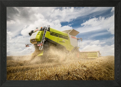 Claas Lexion 760 Combine Harvester Framed Wall Art Poster Canvas Print Picture