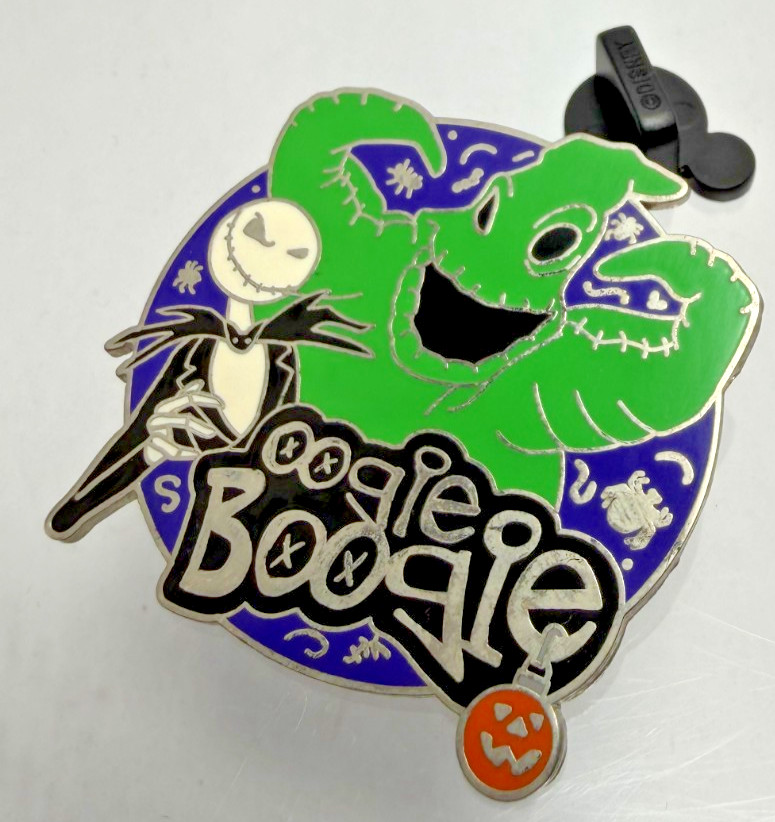 Disney Nightmare Before Christmas Jack Skellington & Oogie Boogie Pumpkin Pin
