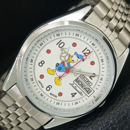 REFURBISHED SEIKO AUTOMATIC 6309A VINTAGE JAPAN MENS WHITE DIAL WATCH a443042-1