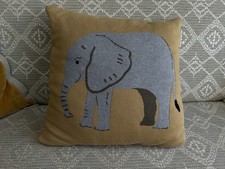 Image of Sophie Allport Statment Cushion - Knitted - ZSL Elephant