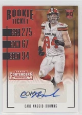 2016 Panini Contenders Rookie Ticket Carl Nassib #219 Rookie Auto RC