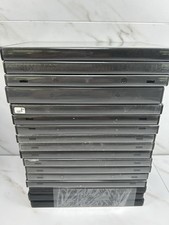 Lot of 17 Empty Blank Black 2-disc Double DVD Replacement Cases multiple discs