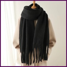 Winter Scarf for Women Cashmere Warm Solid Pashmina Blanket Wraps Female