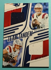 2025 Panini Absolute Drake Maye & Hunter Henry Team Tandem RELIC SP #30/115