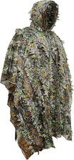3D Leafy Camouflage Ghillie Suit for Men - Hooded Hunting Cape
