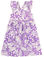 TEA COLLECTION Tropical Foliage Knit Dress - Lavender - NWT Girls 14