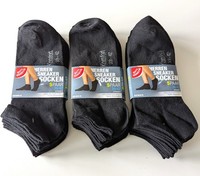 Neu - 15 Paar Gut & GüNstig Herren Sneaker Socken - Gr. 39-42 - Schwarz - Paket
