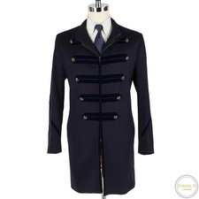 NWOT Turnbull & Asser Blue Commemorative The Beatles Wool Silk Lined Coat 44US