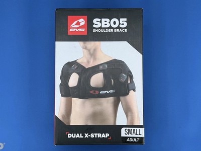 EVS SB05 Bilateral Shoulder Stabilizer Brace Black, Dual X-Strap - Sz. Small