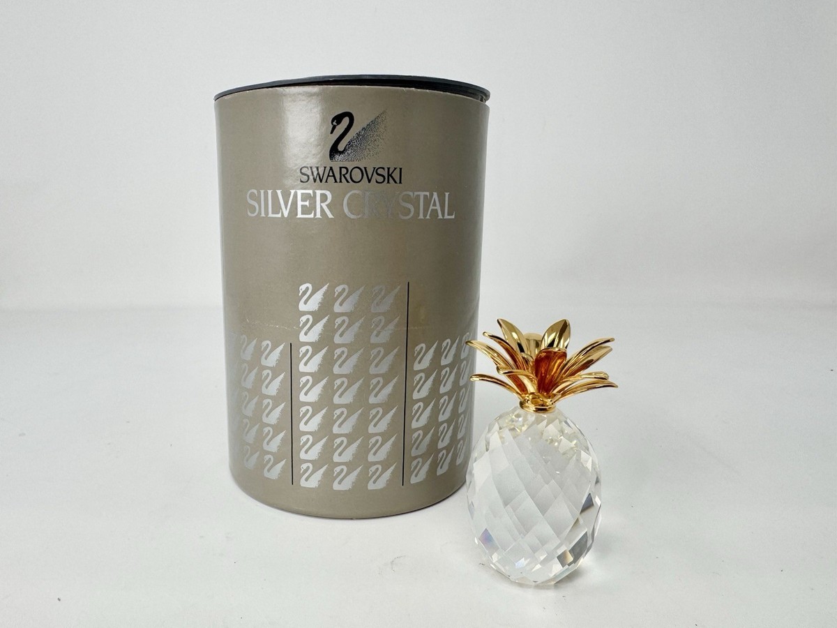 Swarovski Silver Crystal “Small Pineapple” Figurine W/ Org. Box (B