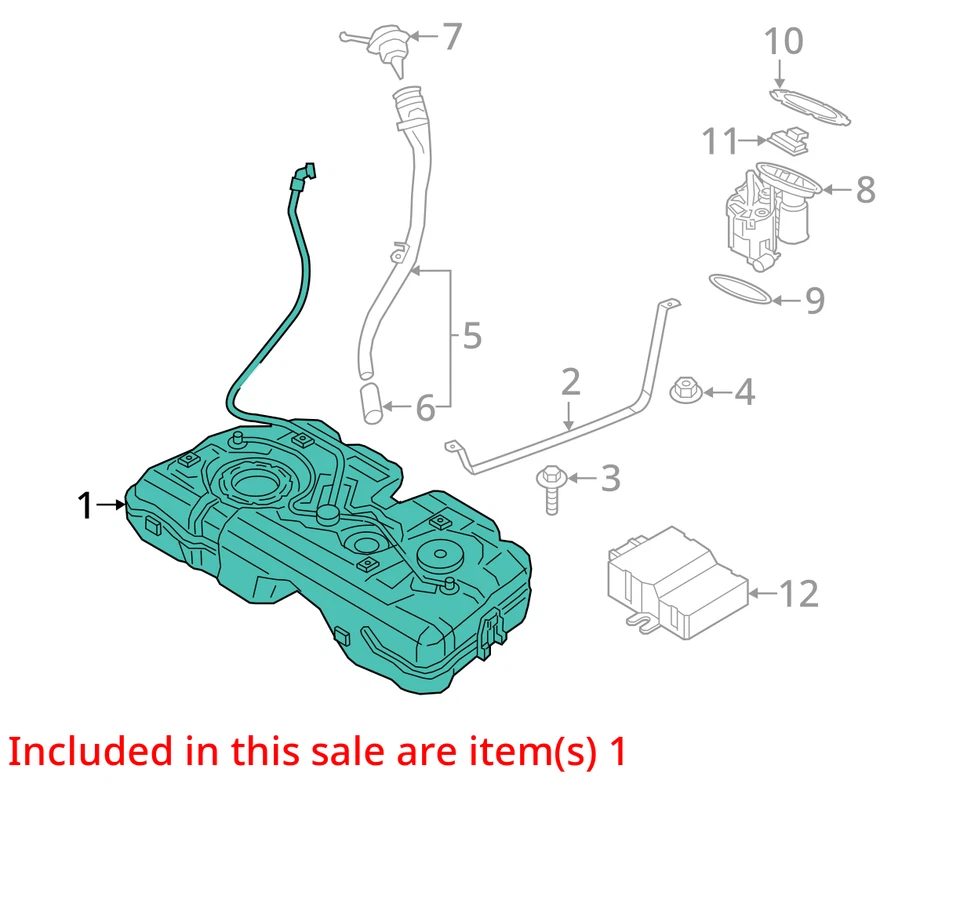 (LOCAL PICKUP ONLY) Fuel Tank Fits 16-22 BMW X1 1978994 - Image 3 of 4