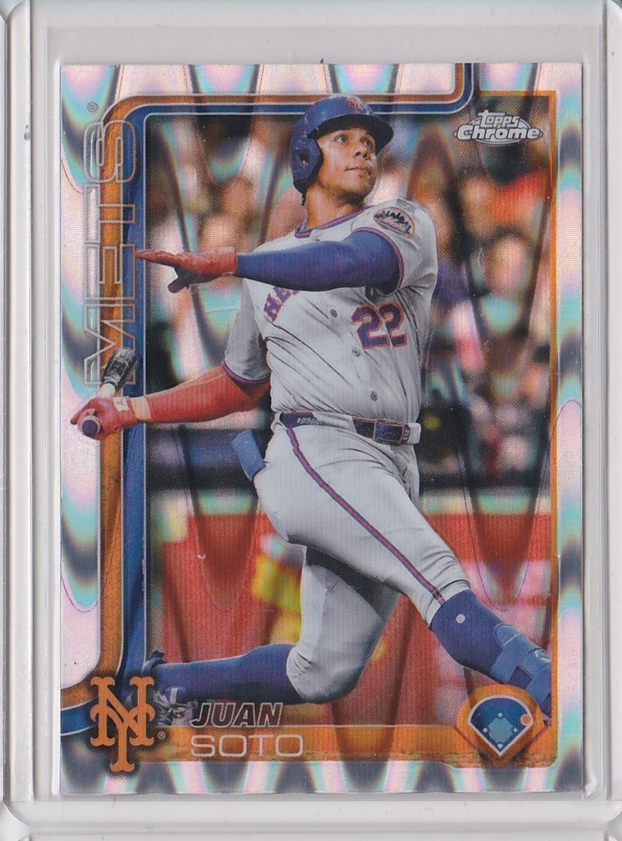 2025 Topps Chrome JUAN SOTO New York Mets RAYWAVE REFRACTOR #200