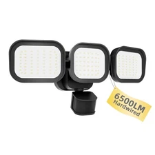 LED Motion Sensor Outdoor Lights, 6500LM, 270° 72FT Detected Range, Dusk to D...