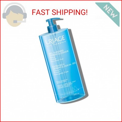 Uriage Extra-rich Dermatological Face & Body Wash for Sensitive Skin, Preserves