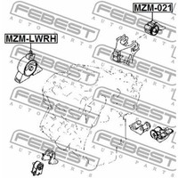 Febest Lagerung Motor Motorlager Vorne Rechts FüR Mazda MPV II LW 2.0