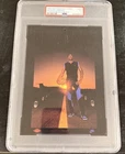 1985 NIKE POSTER CARDS JORDAN BLUE & BLACK #858 MICHAEL JORDAN PSA 5