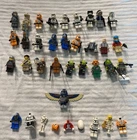 Lego Minifigures Lot Star Wars, Indiana Jones, Space Police, Atlantis, And Misc