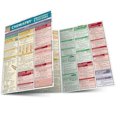 Chemistry Equations & Answers: a QuickStudy Laminated Reference Guide (Quick...