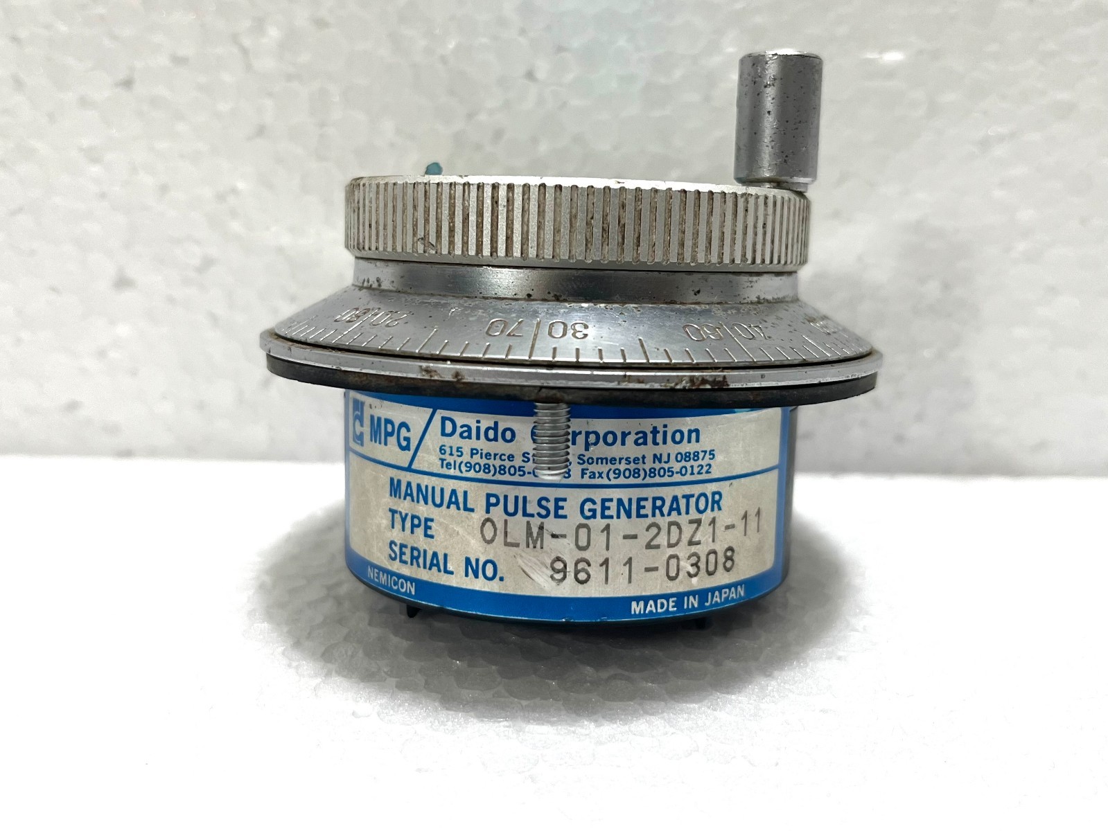 NEMICON OLM-01-2DZ1-11 Manual Pulse Generator MPG CNC Handwheel 5V Japan