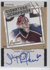 2006-07 Upper Deck Bee Hive Signature Scrapbook Jose Theodore #SS-JT Auto 1p0