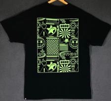 Ethika Black Neon Green Men’s Size 2XL Streetwear Cyber Design #1