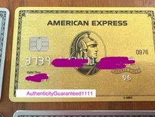 American Express Gold Card Amex Personal Collectible expired LTD RARE Centurion