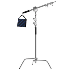 GVM Photography Heavy Duty C Stand with Boom Arm - Max Height 10ft/3.2m Photo...