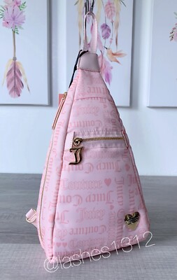 JUICY COUTURE Bag Material Girl Sling Backpack - Pink | eBay