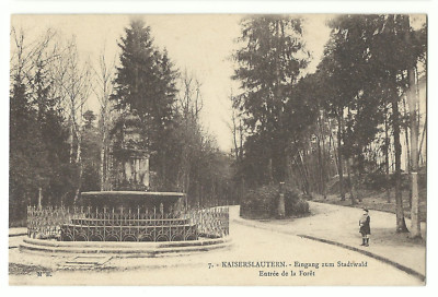 Kaiserslautern entrance to the city forest Entrée de la foret 1926