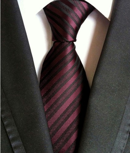 Mens Silk Jacquard Formal Business Pattern Striped Ties Slim 8cm Necktie Wedding - Picture 75 of 138
