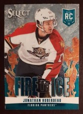 2013 - 2014 Panini Select Jonathan Huberdeau Fire On Ice Hockey Card