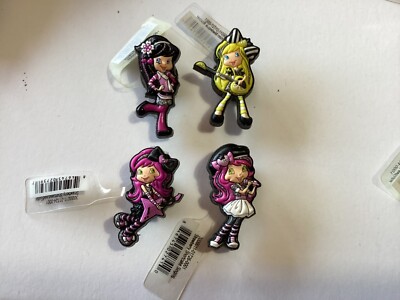 STRAWBERRY SHORTCAKE, CHERRY ROCKER, AUTHENTIC JIBBITZ SHOE CHARM FOR CROC  HOLE