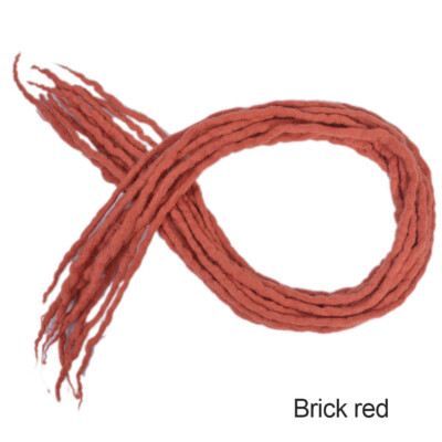 25PCS 22'' Handmade Soft Wool Dreadlocks DE Dreads Double Ended Dreads Extensions
