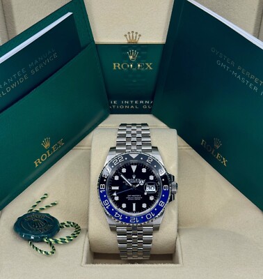 Unworn Rolex GMT-Master II, 40mm, Steel,Batgirl, Jubilee