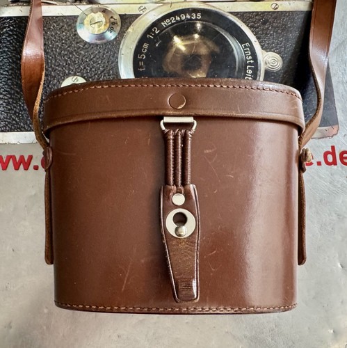 Original Leder Köcher Ledertasche Fernglas Carl Zeiss Jena braun 6 x 30 mit LOGO - Picture 2 of 8